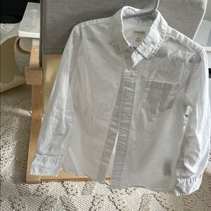 Crewcuts size 4-5 white button down shirt